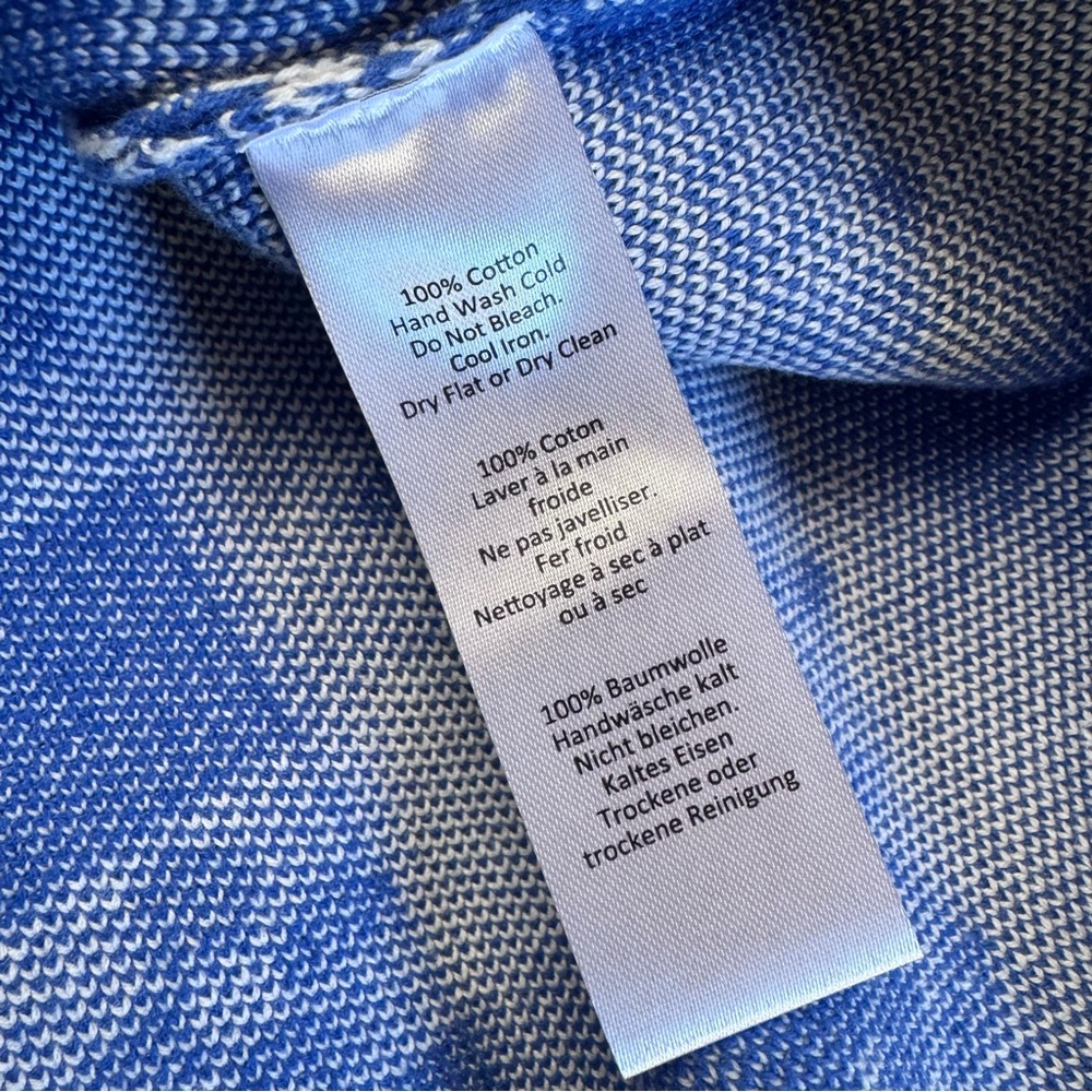 Rachel Antonoff Pippa Shell Sweater Sleeveless in Blue and White Gingham Print - Picture 5 of 5